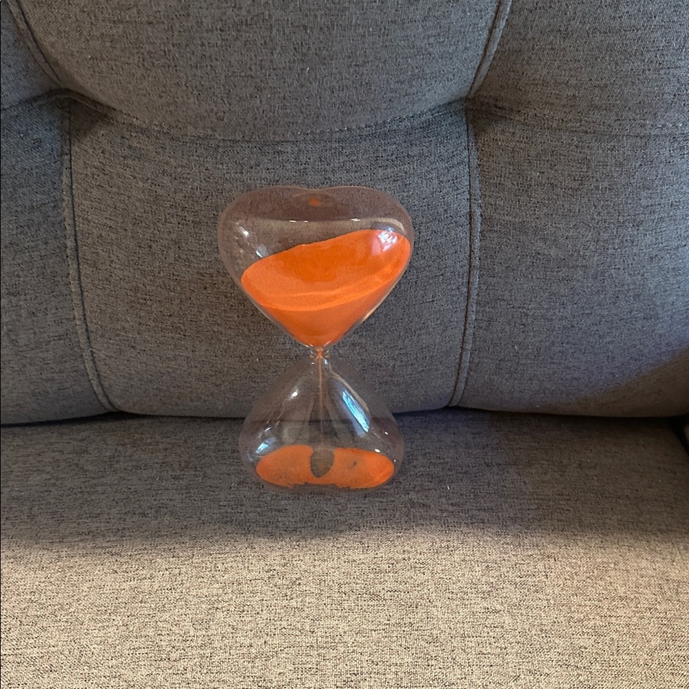 Orange sand timer